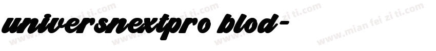 universnextpro blod字体转换